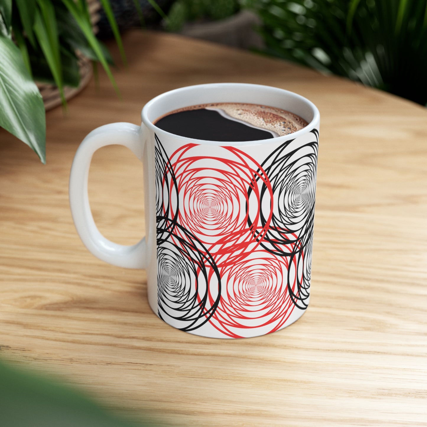 "Dizzy Circles" Ceramic Mug 11oz D40052