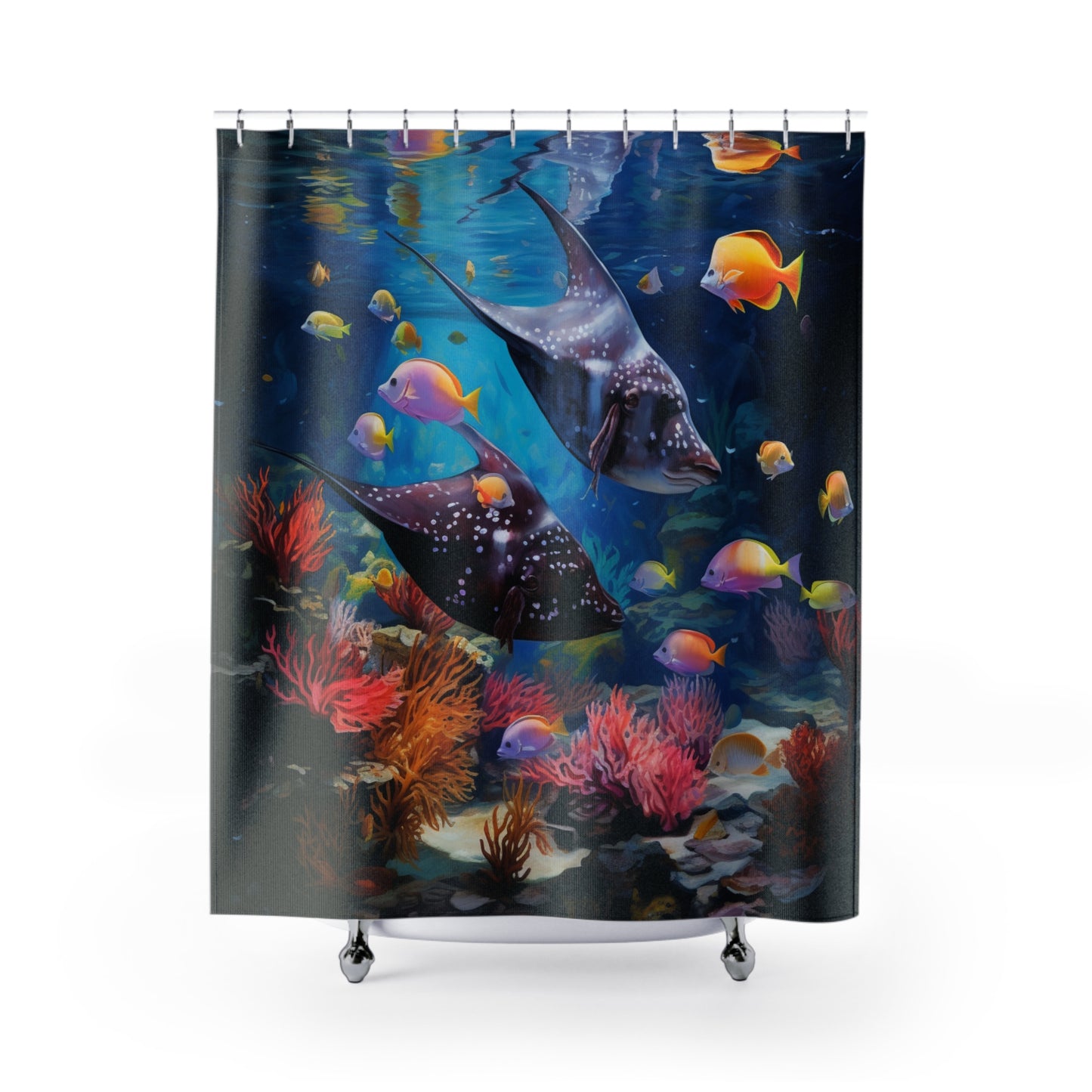 Fish Tank Shower Curtain FTSC.002v1
