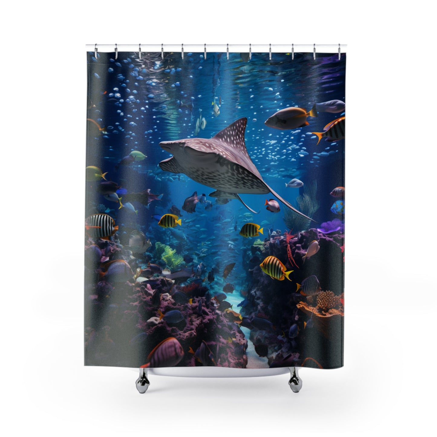 Fish Tank Shower Curtain FTSC.001v1