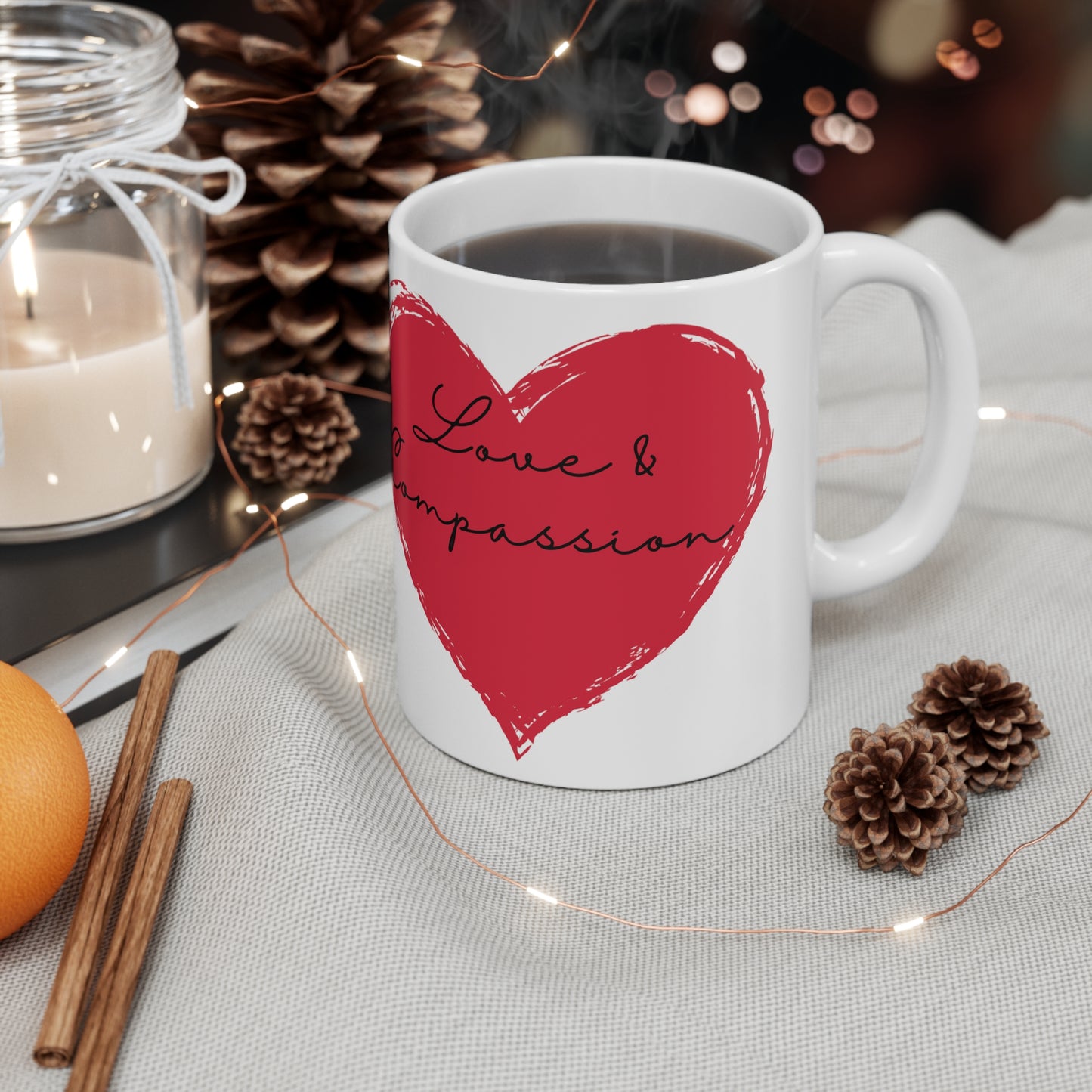 "Love & Compassion" Ceramic Mug 11oz D55814