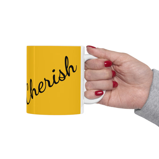 "Cherish" Ceramic Mug 11oz L85258y