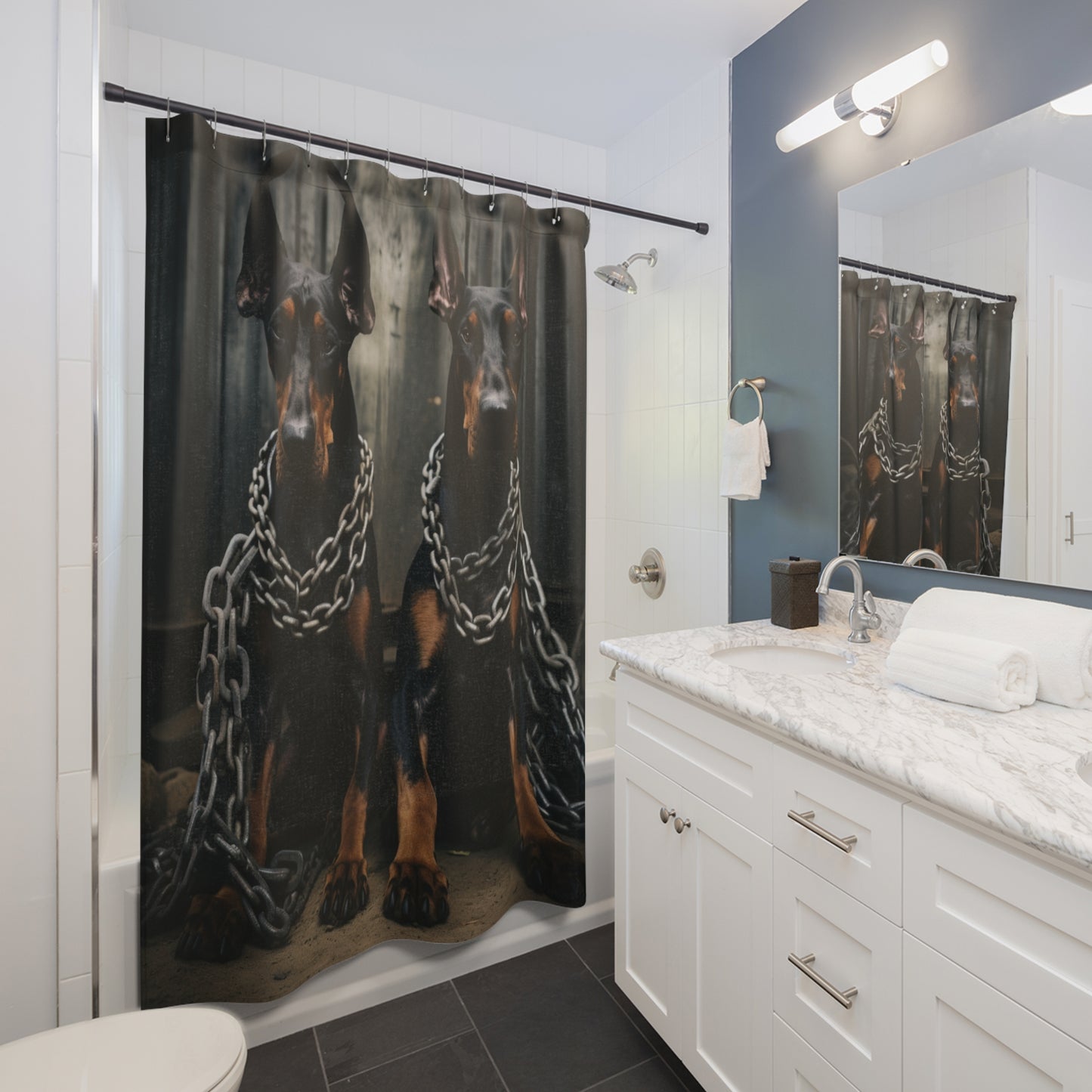 Doberman Shower Curtain DSC.002v1