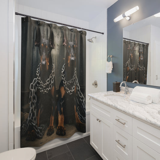 Doberman Shower Curtain DSC.002v1