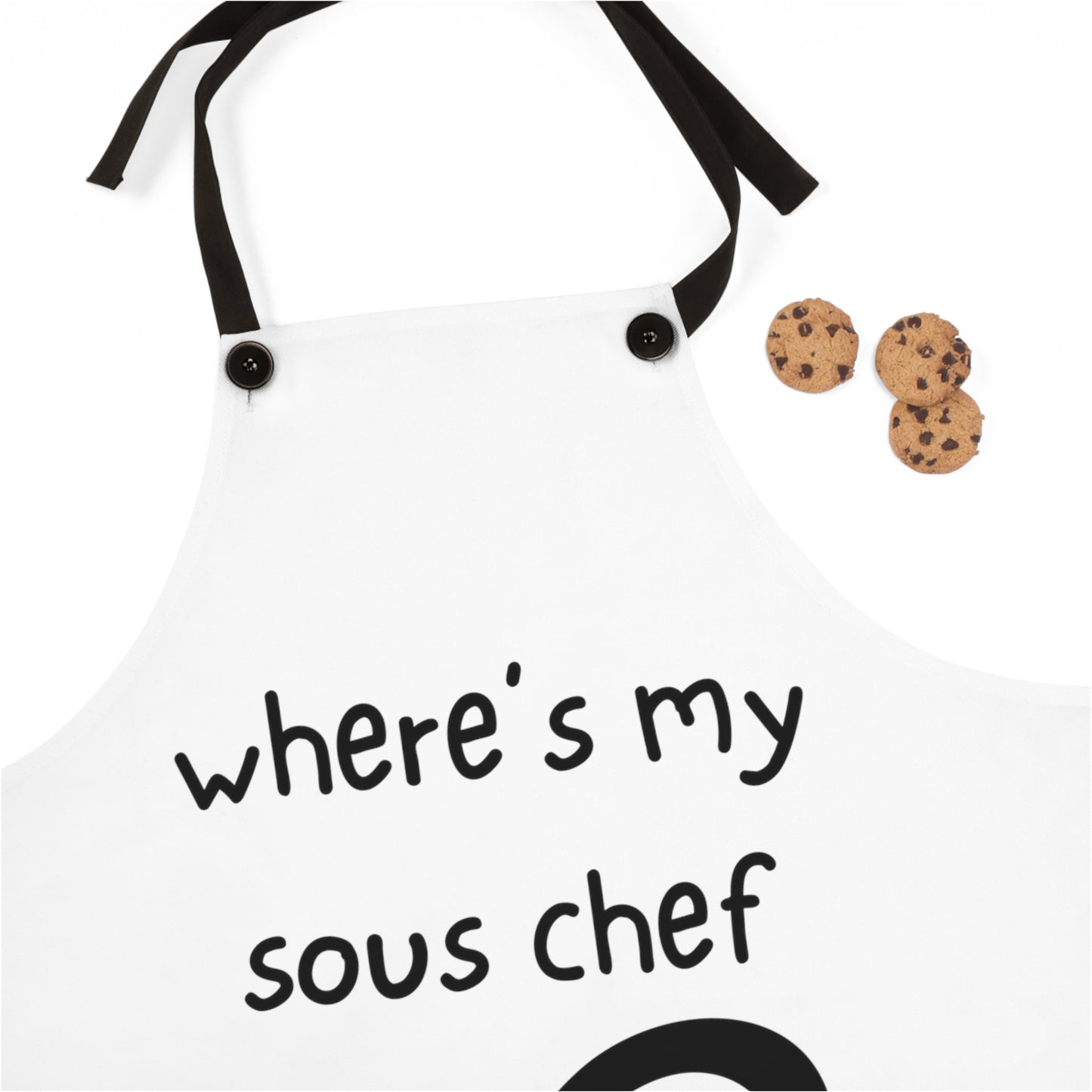 "where's my sous chef" Apron W566bw
