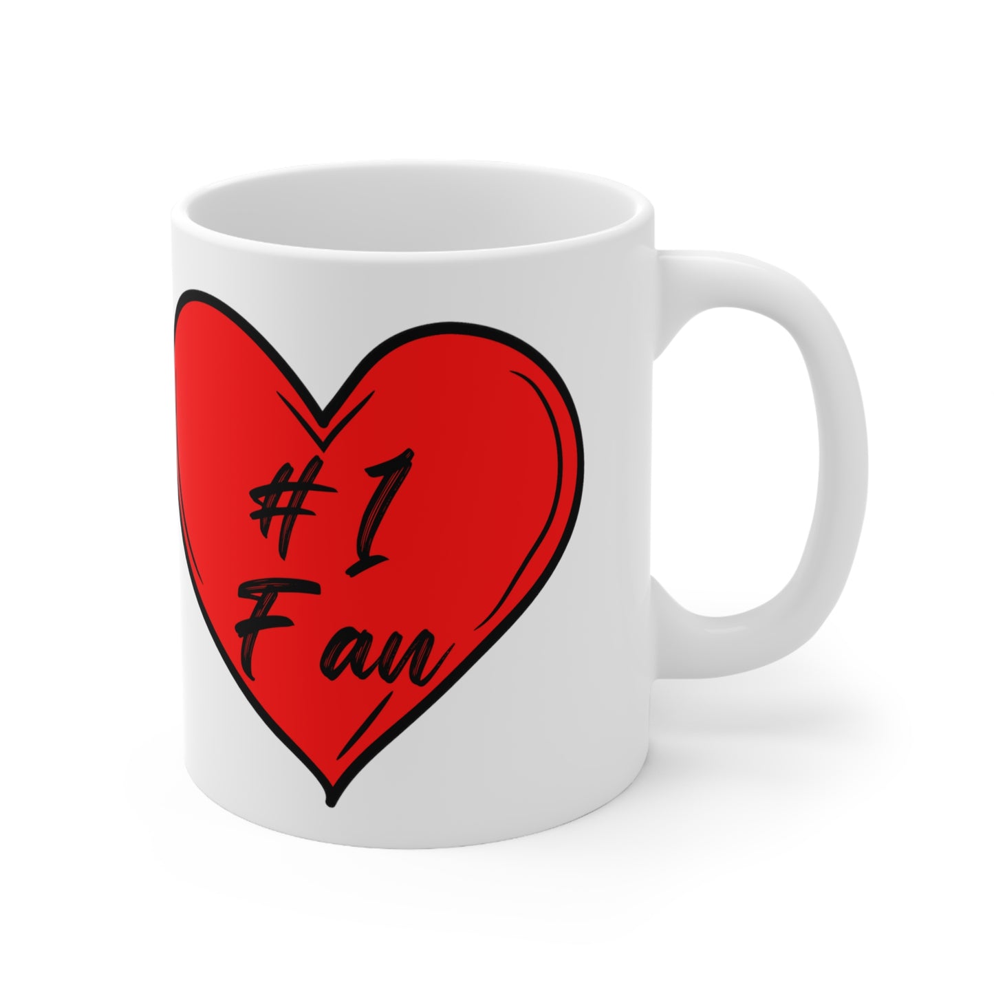 "#1 Fan" Ceramic Mug 11oz VAL333