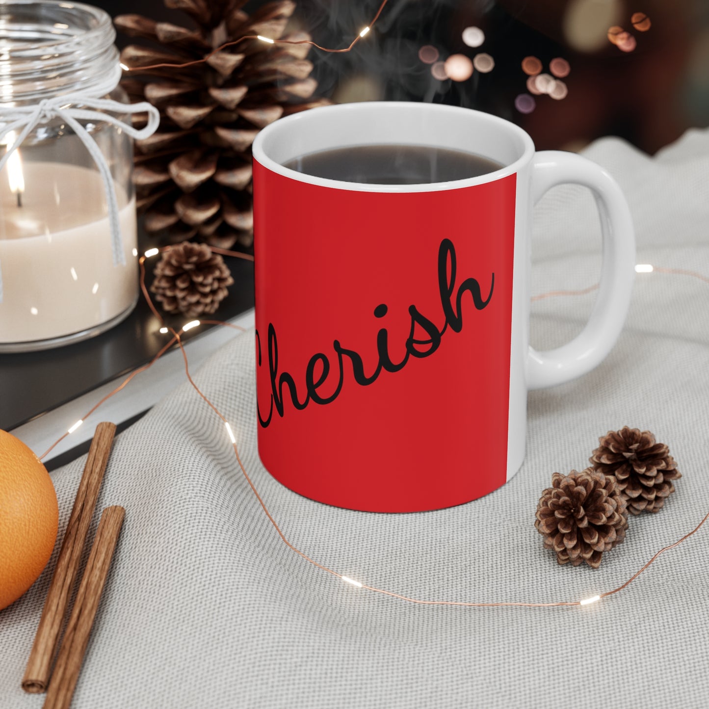 "Cherish" Ceramic Mug 11oz L85258r