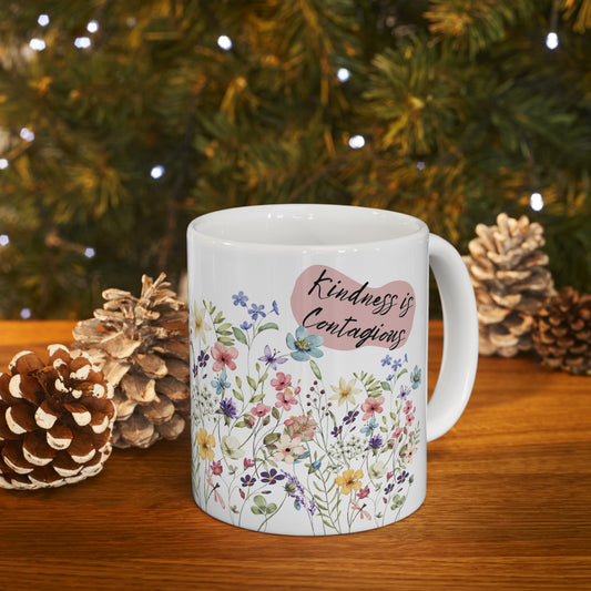 "Kindness is Contagious" Ceramic Mug 11oz L61050