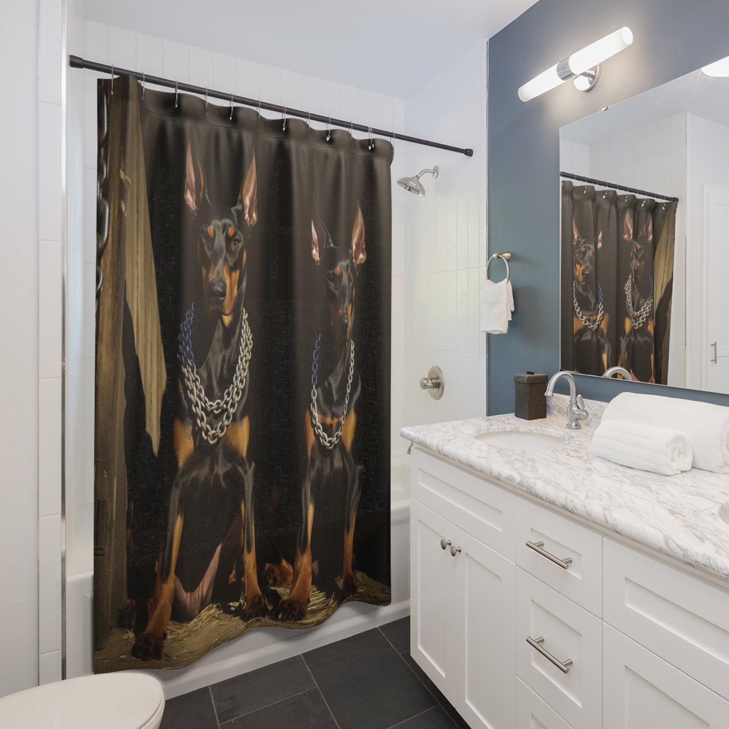 Doberman Shower Curtain DSC.003v1