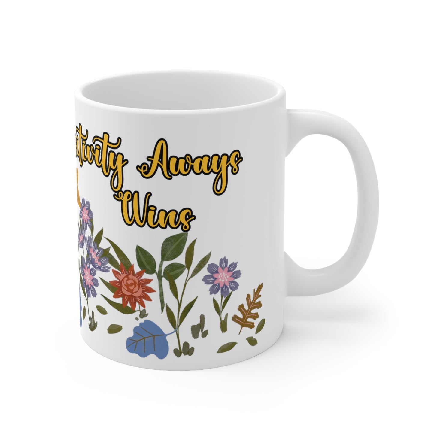 "Positivity Always Wins (Right Hand)" Ceramic Mug 11oz P68524