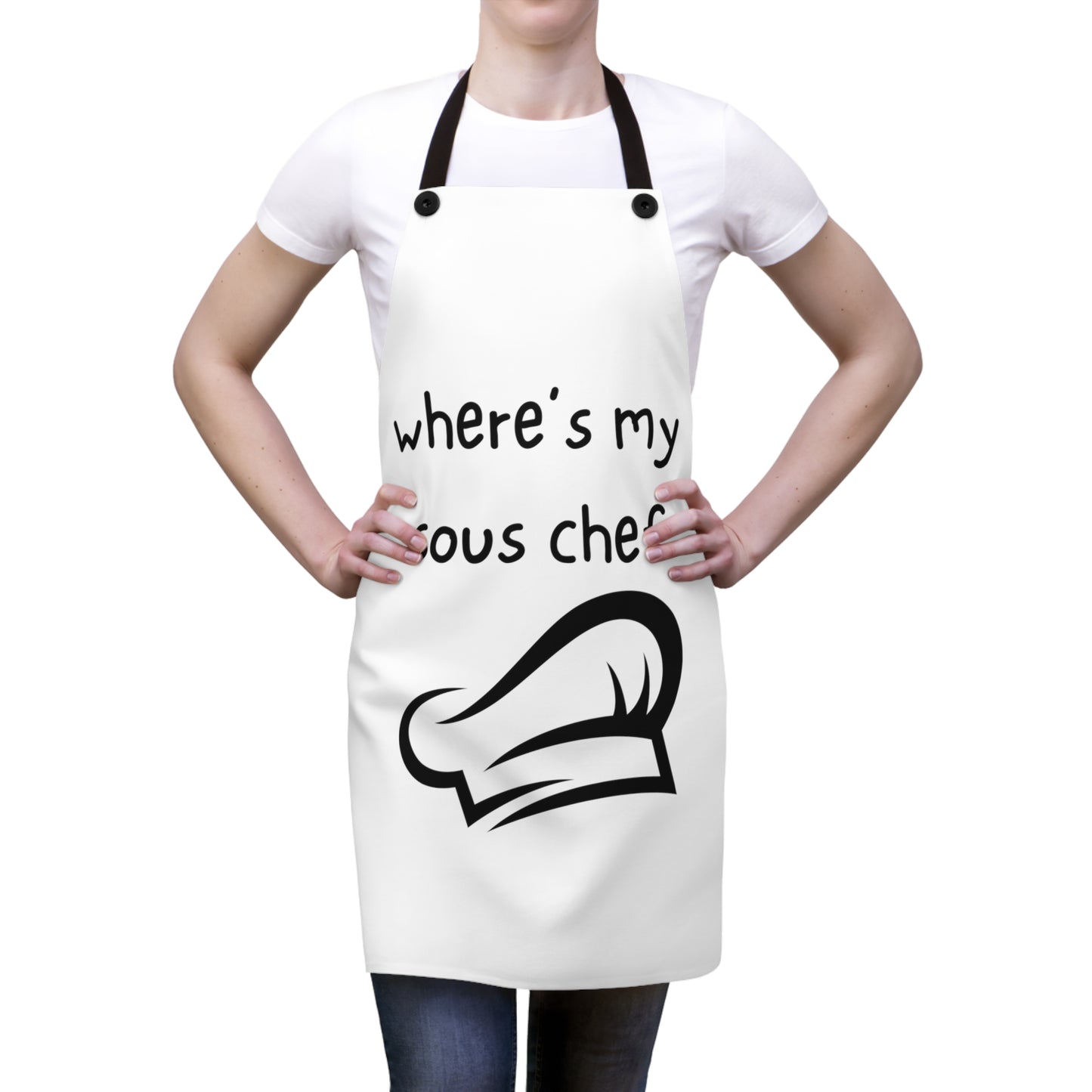 "where's my sous chef" Apron W566bw