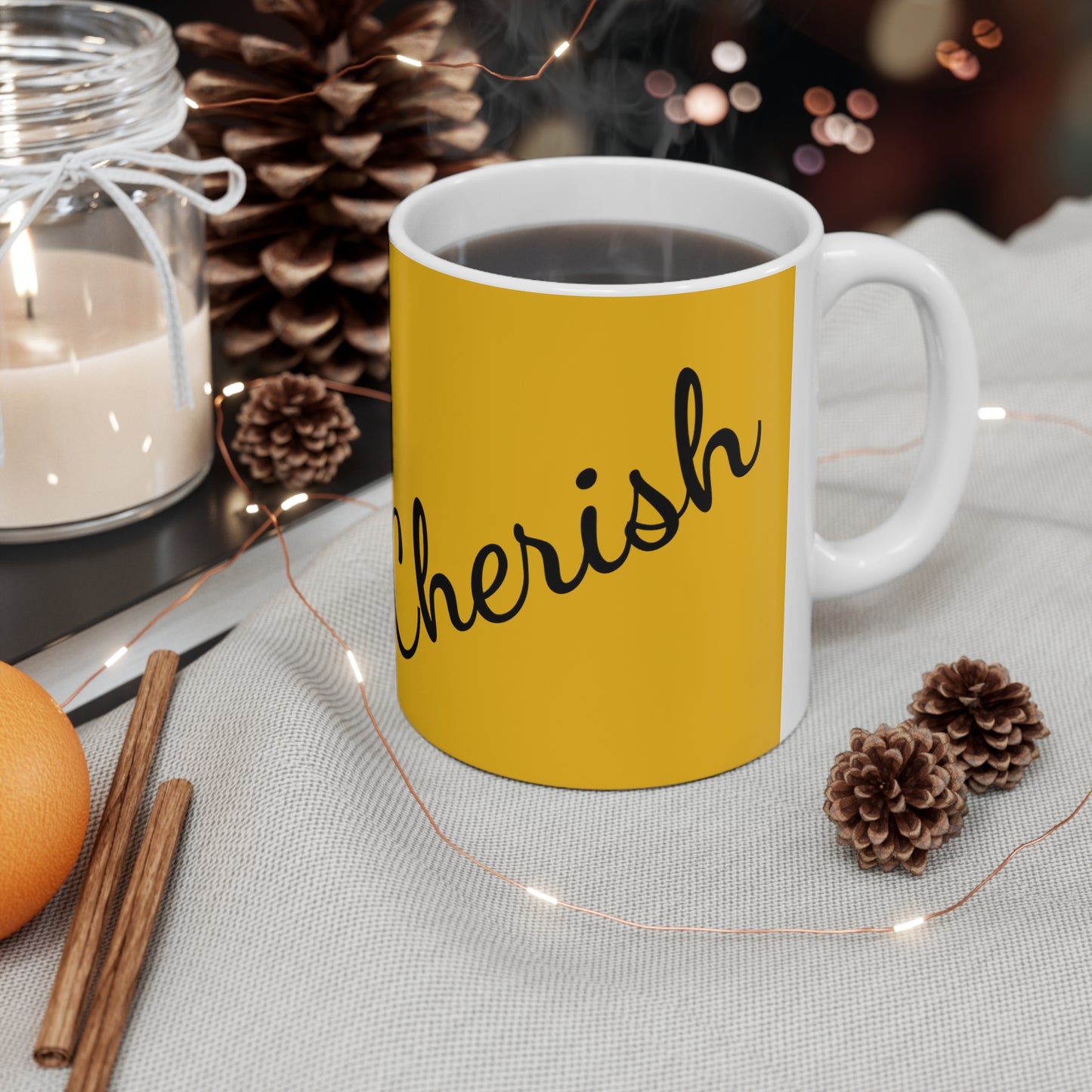"Cherish" Ceramic Mug 11oz L85258y