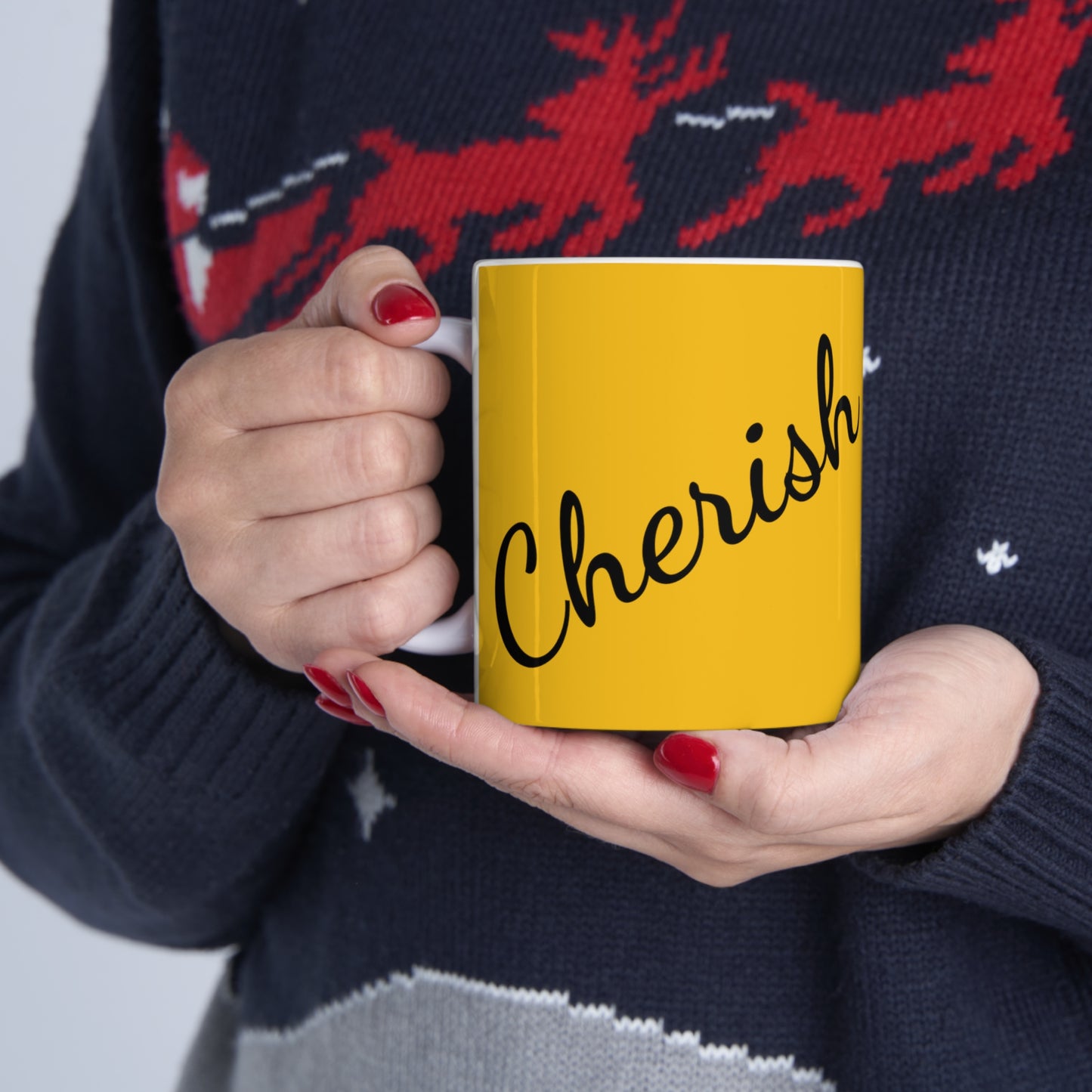 "Cherish" Ceramic Mug 11oz L85258y
