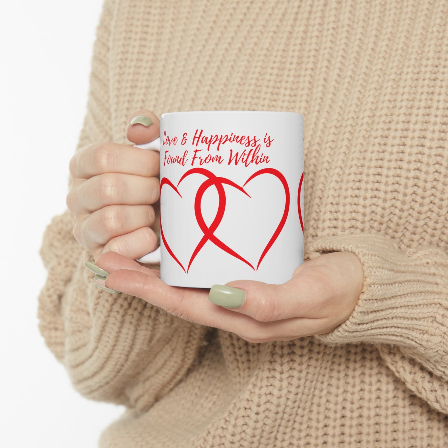 "Love & Happiness" Ceramic Mug 11oz P69960