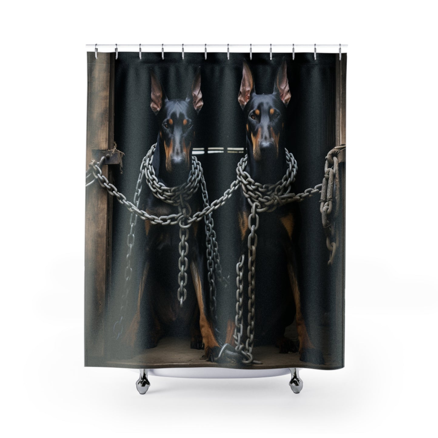 Doberman Shower Curtain DSC.001v1