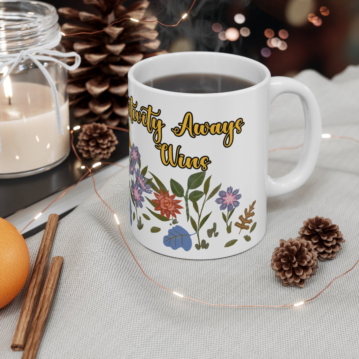 "Positivity Always Wins (Right Hand)" Ceramic Mug 11oz P68524