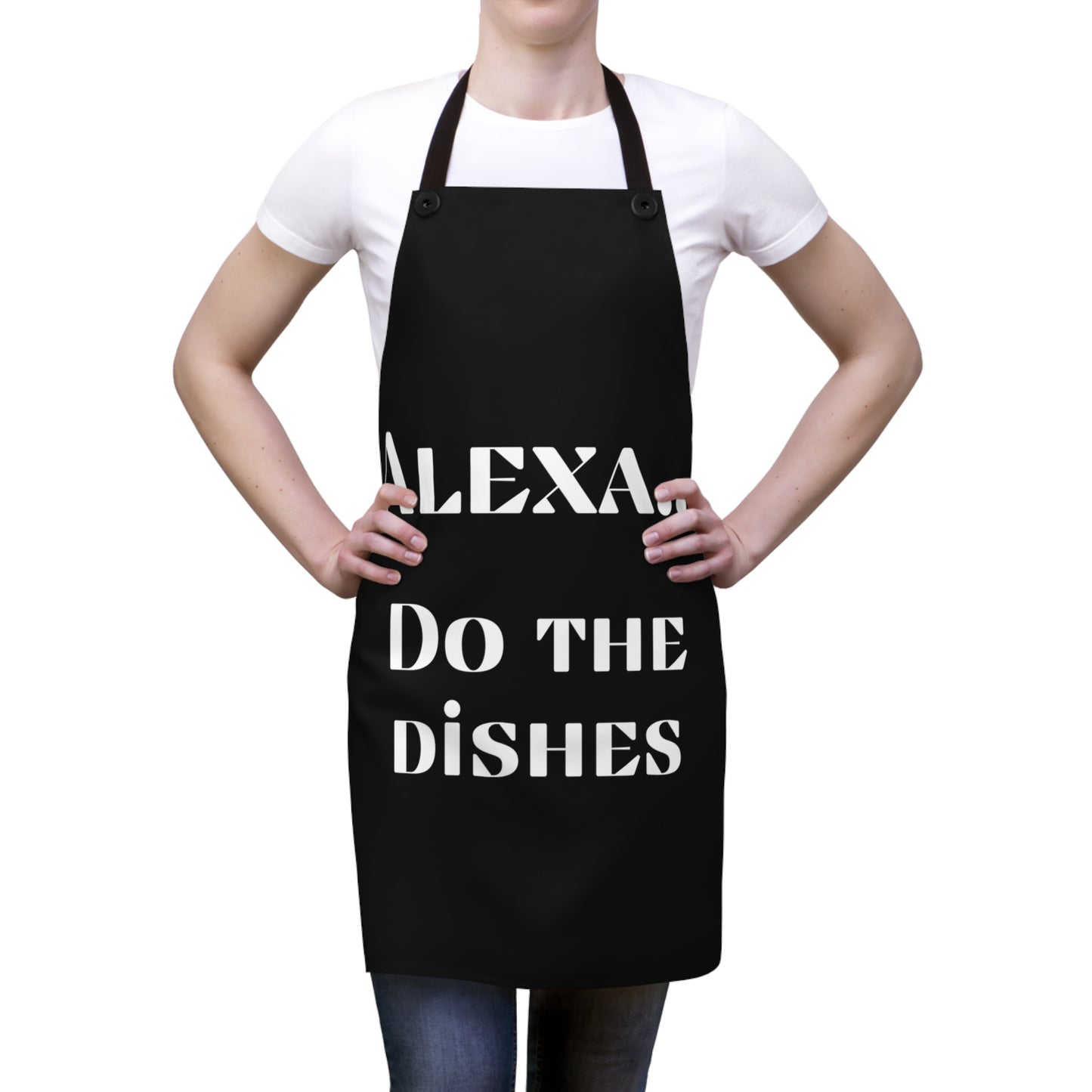 "Alexa... Do the dishes" Apron A422wbk