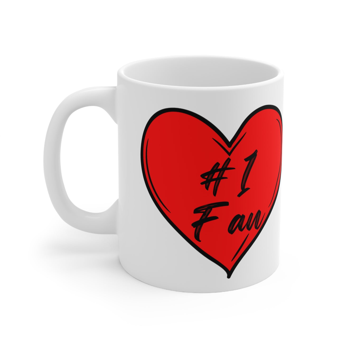 "#1 Fan" Ceramic Mug 11oz VAL333