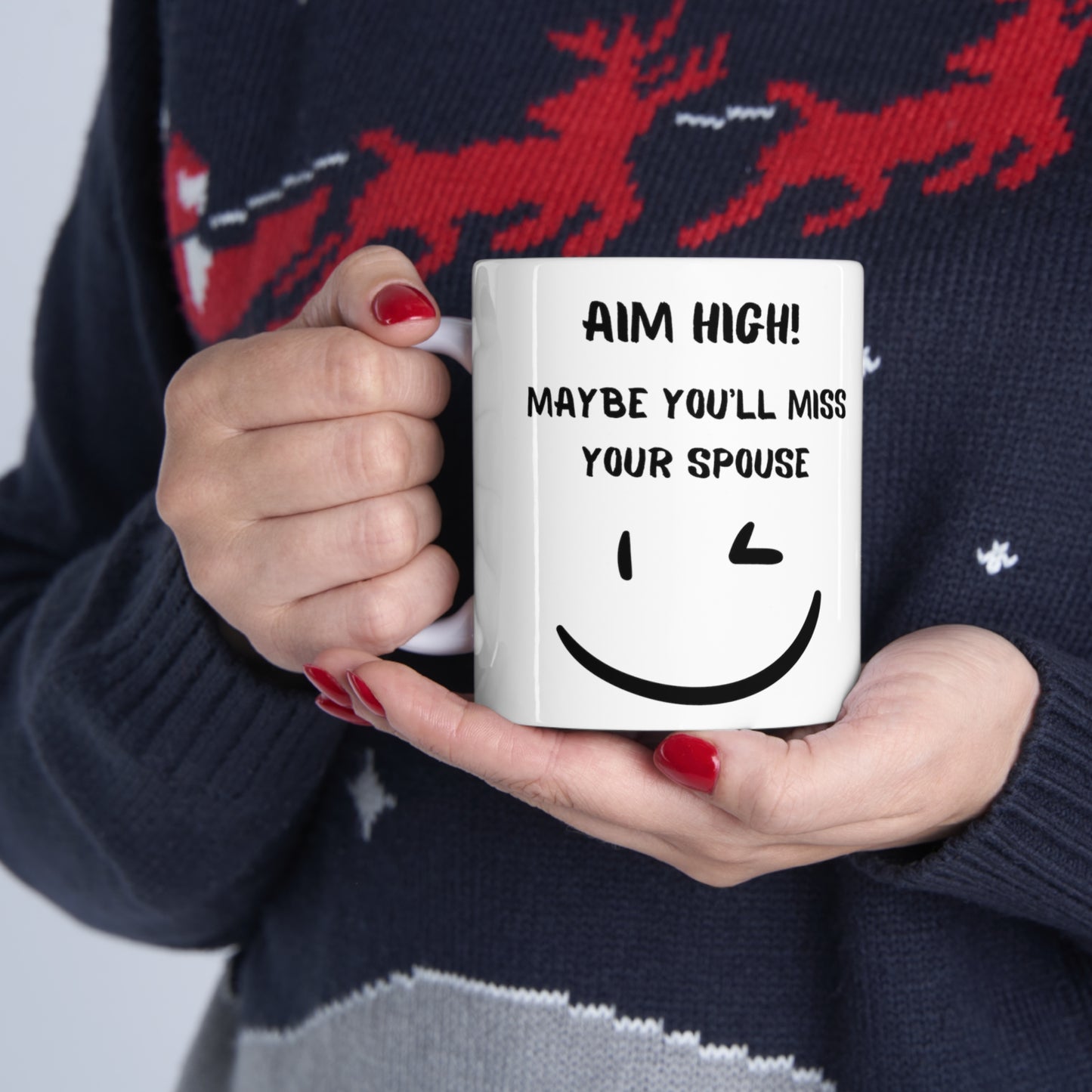 Aim High Ceramic Mug 11oz AH5806