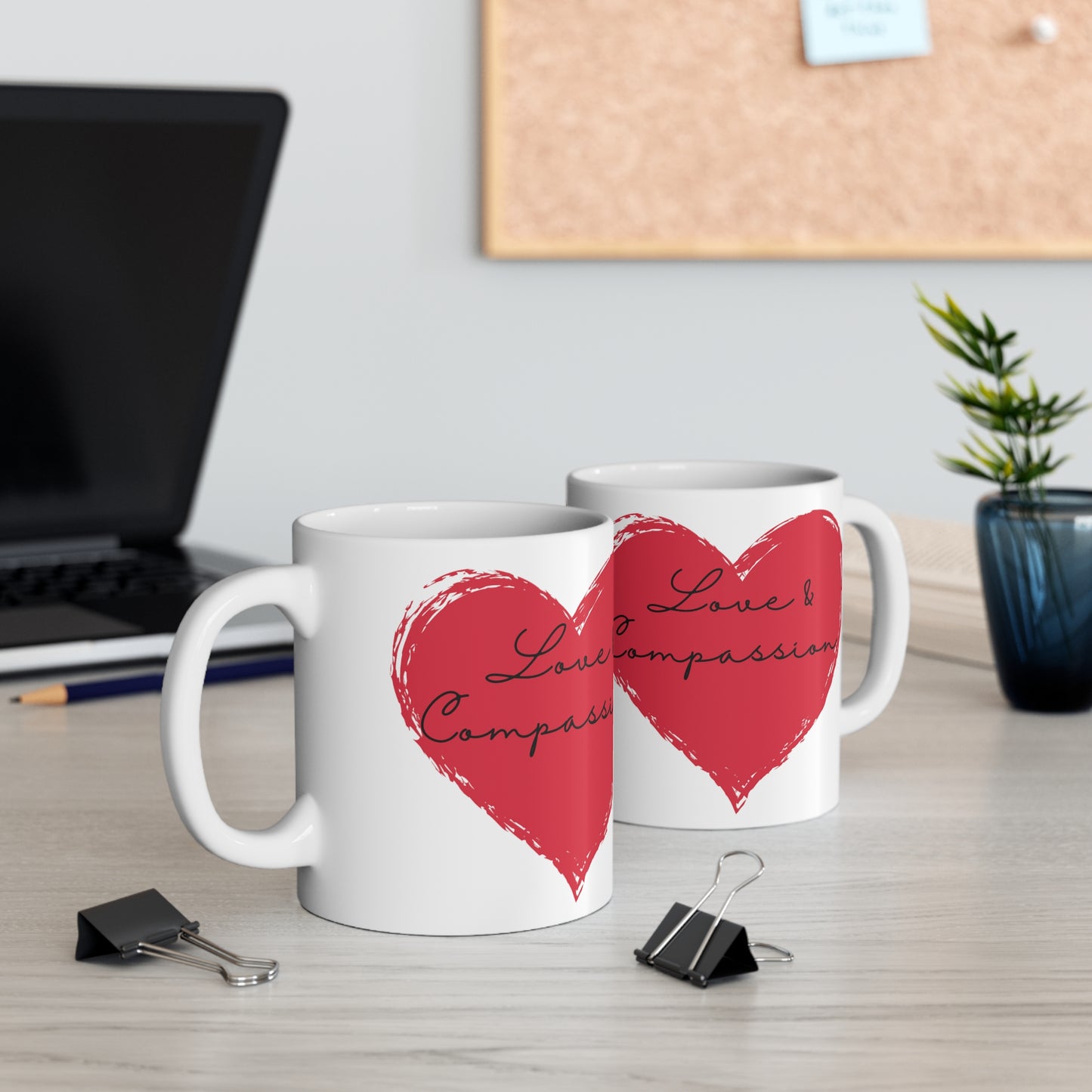 "Love & Compassion" Ceramic Mug 11oz D55814