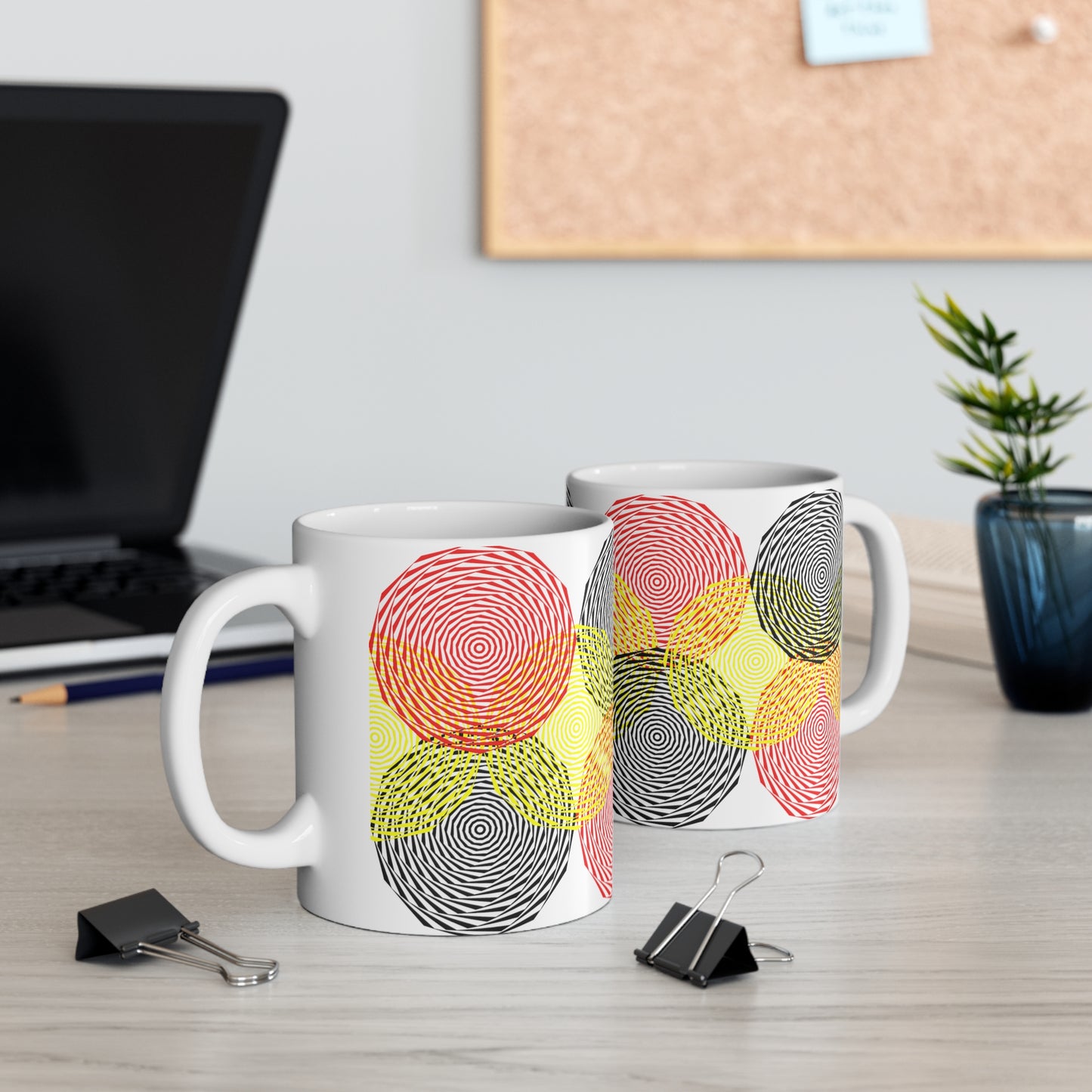 "Colorful Circles" Ceramic Mug 11oz V70055