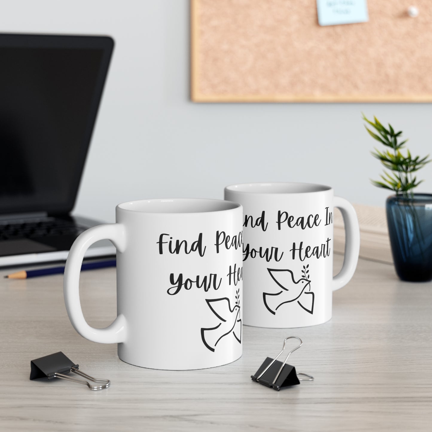 Find Peace Ceramic Mug 11oz P64646
