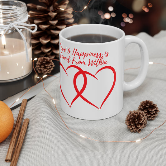 "Love & Happiness" Ceramic Mug 11oz P69960