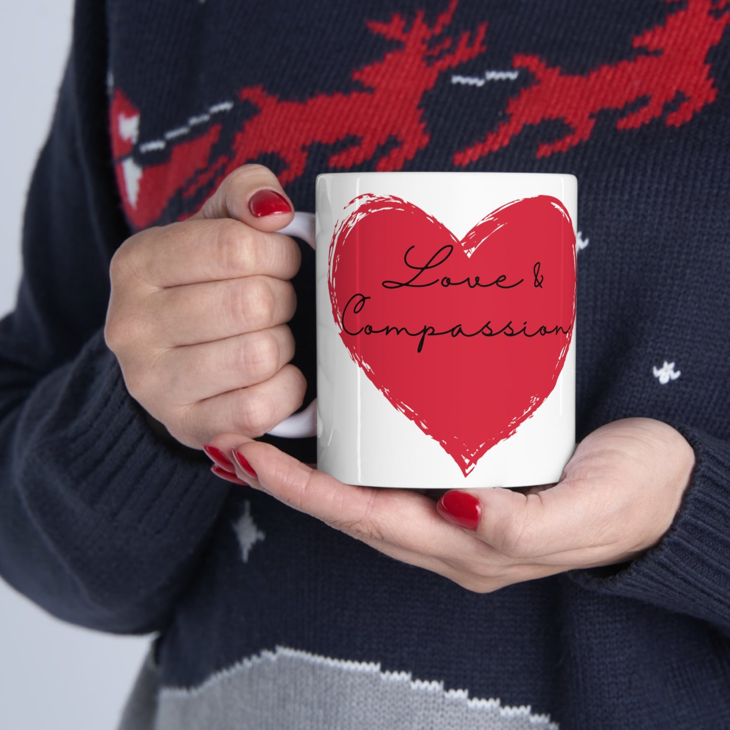 "Love & Compassion" Ceramic Mug 11oz D55814