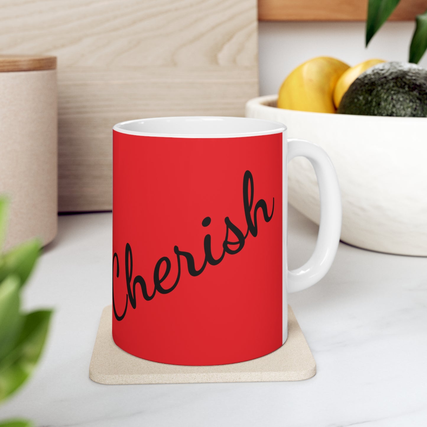 "Cherish" Ceramic Mug 11oz L85258r